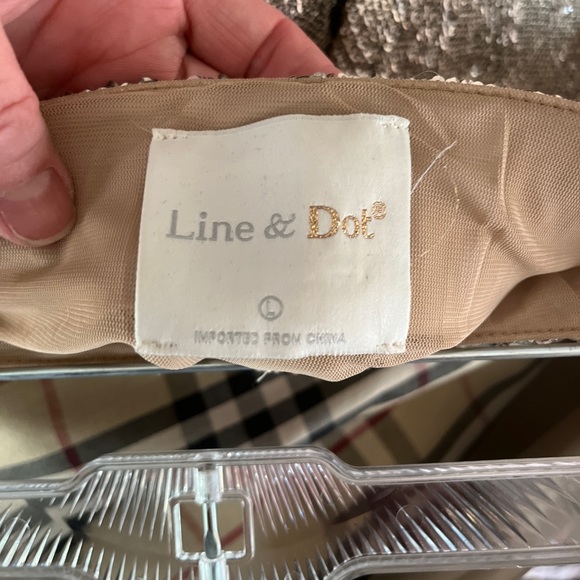 Line and Dot Sequin Mermaid skirt- Size L - Picture 3 of 3